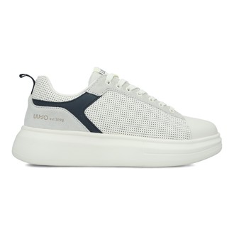 Muške patike Liu Jo Big 05 - Sneaker Cow Suede/Perforated Milk/Blue