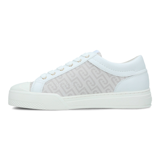 Ženske patike Liu Jo Benson 01 - Sneaker Monogram Saffiano White