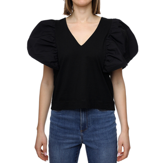 Ženska majica Karl Lagerfeld Feminine Fabric Mix T-Shirt