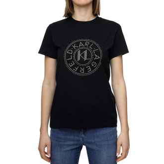 Ženska majica Karl Lagerfeld Rhinestone Logo T-Shirt