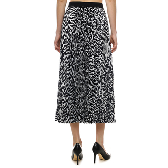 Ženska suknja Karl Lagerfeld Animal Print Pleated Skirt
