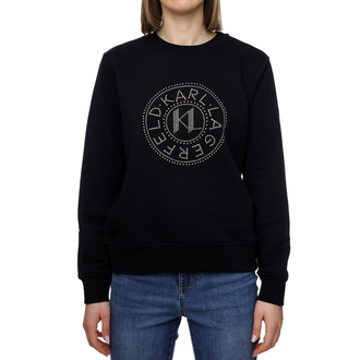 Ženski duks Karl Lagerfeld Rhinestone Logo Sweatshirt