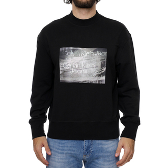 Muški duks Calvin Klein Motion Blur Photoprint Crew Neck