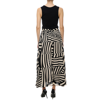 Ženska haljina Lola Two-Material Dress In Negro And Blanco Print