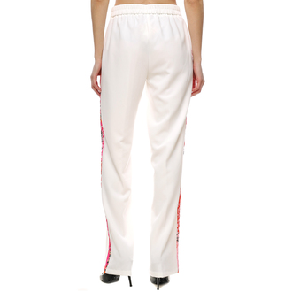 Ženske pantalone Lola Flowing Trousers With Side Ribbing Print