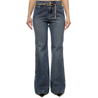 Ženske farmerke Michael Kors Flare Chain Belt Dnm Jean