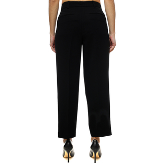 Ženske pantalone Michael Kors Pleated ankle pant