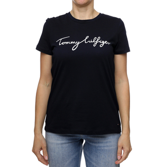 Ženska majica Tommy Hilfiger Reg C-Nk Signature Tee Ss