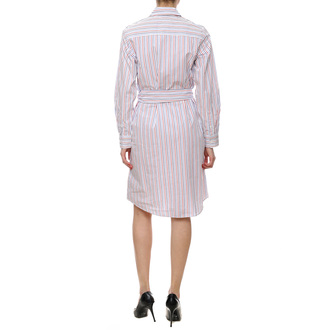 Ženska haljina Tommy Hilfiger Org Co Gbl Stp Knee Shirt Dress