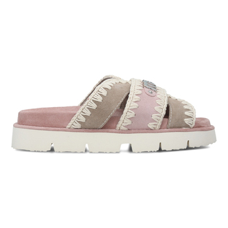 Ženske sandale Mou Bio sandal bicolor-metal logo