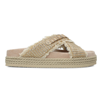 Ženske sandale Mou Criss-cross rope sandal raffia