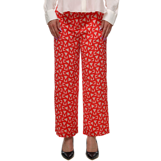 Ženske pantalone Lola By Maite Monogrammed Cropped Trousers