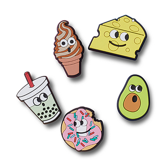 Unisex set Crocs Lights up food friends 5 pack