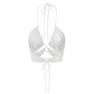 Ženski top Calvin Klein Wrap Strappy Crinkle Bra Top