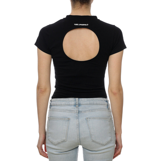 Ženska majica Karl Lagerfeld Cut Out Logo Jersey Body
