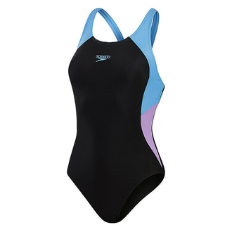 Ženski kupaći Speedo Colbl Spl Mbk 1Pc Af Black/Purple
