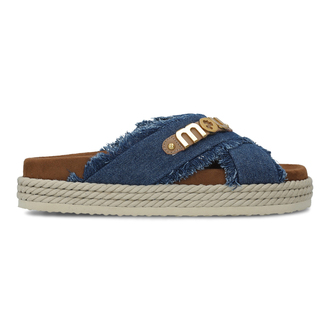 Ženske papuče Mou Rope Bio Sandal Denim & Recycled Canvas