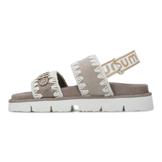 Ženske sandale Mou New Bio Sandal Back Strap Big Metal Logo