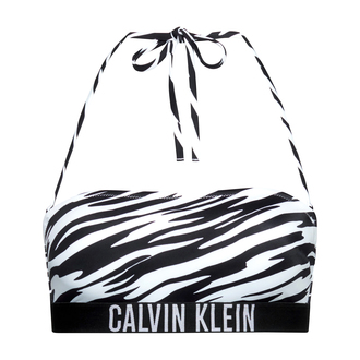 Ženski kupaći gornji deo Calvin Klein Bandeau-Rp-Print