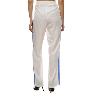 Ženske pantalone Lola White trousers with blue side stripe