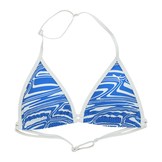 Ženski kupaći gornj deo Puma Swim women printed triangle top