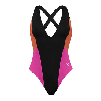 Ženski kupaći Puma SWIM WOMEN PLUNGE SWIMSUIT 1P