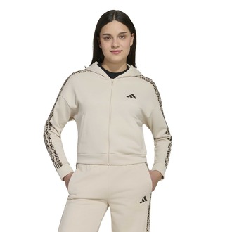 Dečiji duks sa zipom i kapuljačom adidas Jg an 3s ft fz