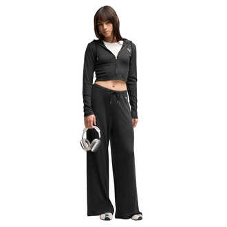 Ženska trenerka donji deo Puma Ess ribbed wide leg soft touch pants op