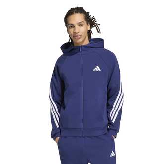 Muški duks sa zipom i kapuljačom adidas M sta 3s fz hd