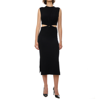 Ženska haljina Tommy Hilfiger Vis/Ea Cutout Midi Dress Ns