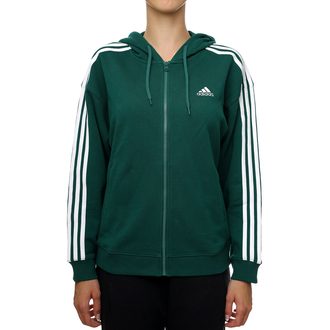 Ženski duks adidas W 3S FT FZ O HD CGREEN/WHITE