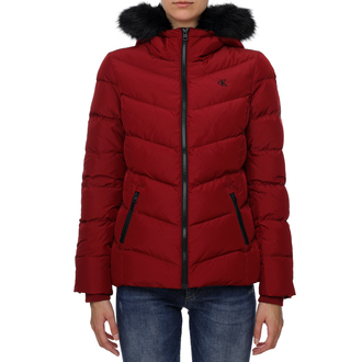 Ženska zimska jakna Calvin Klein SHORT FITTED DOWN PUFFER