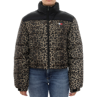 Ženska jakna Tommy Hilfiger Tjw cropped leopard puffer