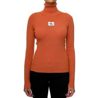 Ženska rolka Calvin Klein Badge Roll Neck Sweater
