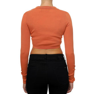 Ženski džemper Calvin Klein Label Tight Crop V-Neck Sweater
