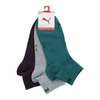 Unisex čarape Puma Quarter Plain 3P