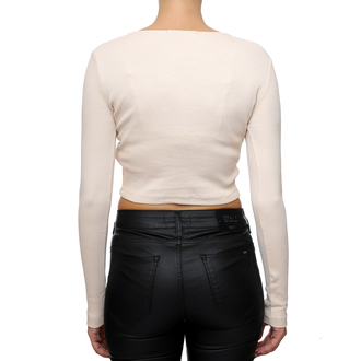 Ženska majica Calvin Klein Split Collar Rib Long Sleeve