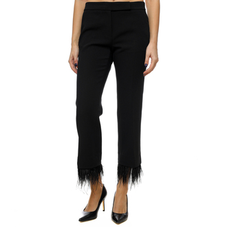 Ženske pantalone Michael Kors Crop Flare Fthr Pant