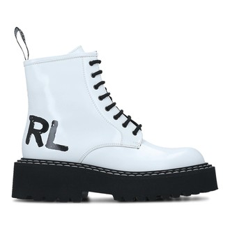 Ženske čizme Karl Lagerfeld Patrol Ii Brush Logo Hi Lace