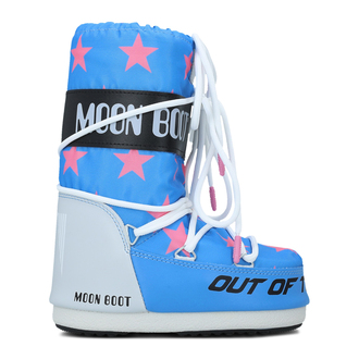 Dečije čizme Moon Boot Icon Retrobiker Pink Stars