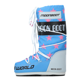 Dečije čizme Moon Boot Icon Retrobiker Pink Stars