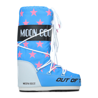 Dečije čizme Moon Boot Icon Retrobiker Pink Stars