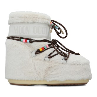 Ženske čizme Moon Boot Icon low faux fur cream