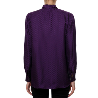 Ženska košulja Karl Lagerfeld MONOGRAM SILK BLOUSE