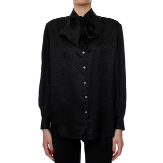 Ženska košulja Karl Lagerfeld MONOGRAM SILK BLOUSE