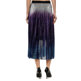 Ženska suknja Karl Lagerfeld SEQUIN PLEATED SKIRT