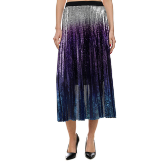 Ženska suknja Karl Lagerfeld SEQUIN PLEATED SKIRT