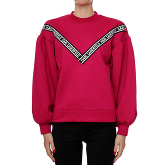 Ženski duks Karl Lagerfeld BI-COLOUR LOGO SWEATSHIRT