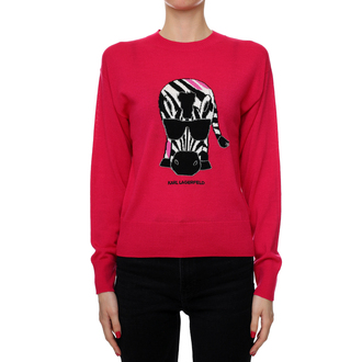 Ženski duks Karl Lagerfeld IKONIK ANIMAL SWEATER
