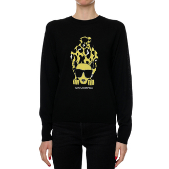 Ženski duks Karl Lagerfeld IKONIK ANIMAL SWEATER